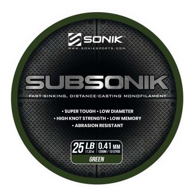 Sonik SUBSONIK GREEN 25LB 1200m (0.41mm) von Sonik