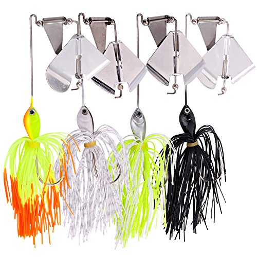 Sougayilang Angelköder Buzzbait Spinnerbait Topwater Köder zum Barsch Hecht Angeln von Sougayilang