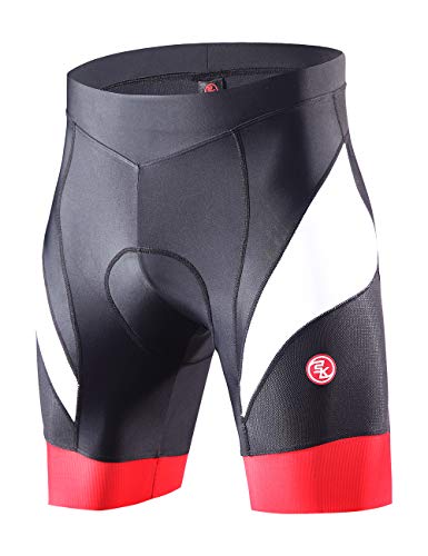 Souke Sports Herren 4D Gepolsterte Radlerhose Atmungsaktiv Schnelltrocknend Fahrradhose, M von Souke Sports