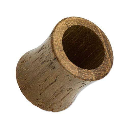SoulCats 3-25 mm Flesh Tunnel Plug Holz Double Flared Tube Teakholz, Größe: 8 mm von SoulCats