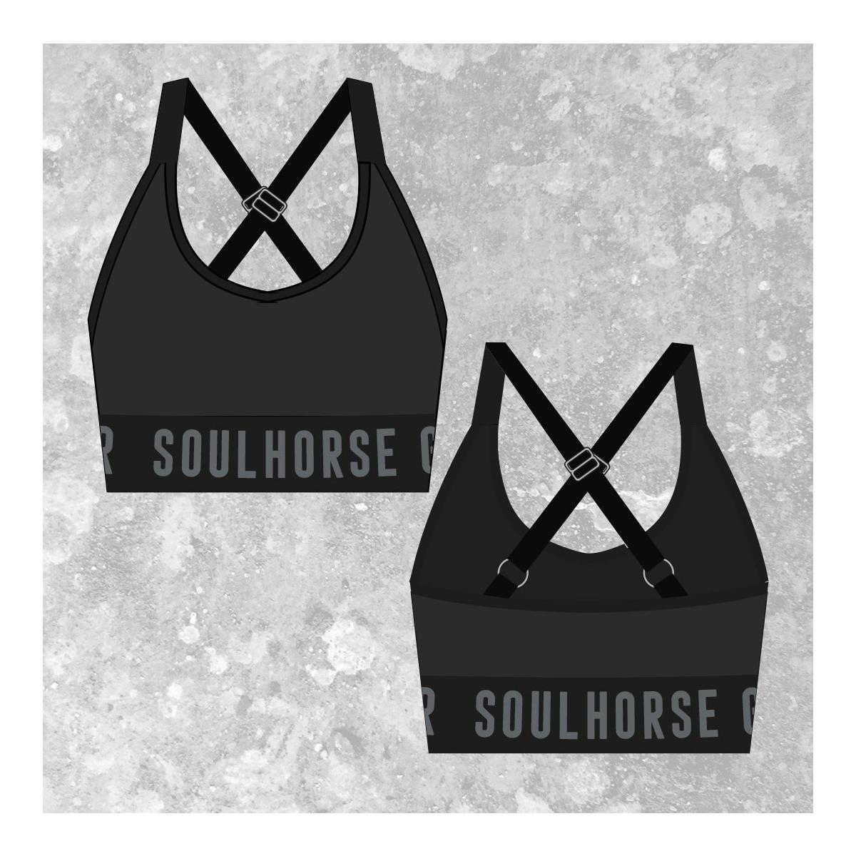 Soulhorse Sport Bra "GRLPWR" | Cross von Soulhorse