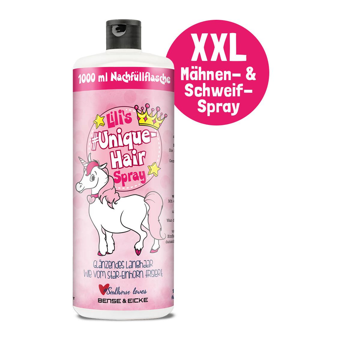 Soulhorse Lili's Unique Hairspray – Mähnenspray Farbe: Rosa / Pink, Inhalt: 1000 ml von Soulhorse