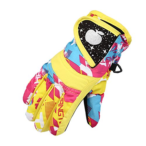 Fingerhandschuhe Kinder Wasserdicht Winddicht Handschuhe Fäustlinge Thermo Gefüttert Winterhandschuhe Skihandschuhe Mädchen Jungen Geschenke 3-16 Jahre Schihandschuh Thermohandschuhe Outdoor Sport von Soupliebe