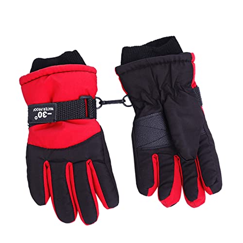 Handschuhe Kinder 3 Jahre Wasserdicht Wasserfest Winddicht Fäustlinge Warme Gefütterte Winterhandschuhe Skihandschuhe Mädchen Jungen Geschenke 4-16 Thermohandschuhe Fausthandschuhe Skier Fahrrad von Soupliebe