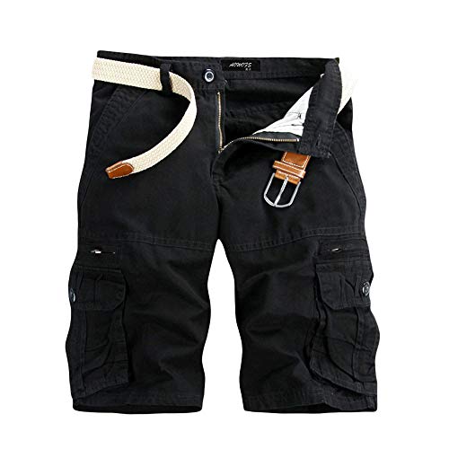 Sommer Shorts Herren Cargo Kurze Hosen - Stretch Baumwolle Große Größen Leicht Bermuda Shorts 0 von Soupliebe