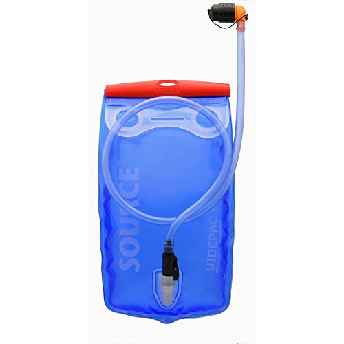 Source Wasserbehälter Widepac Trinkblase, transparent/Blau, 1.5 Liter von Source