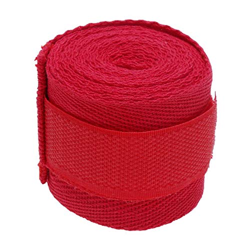 Spactz 1 Stück 2,5 M Eslatic Baumwolle Sport Band Boxing Verband Für Muay Thai Taekwondo Handschuhe Wraps Rot von Spactz