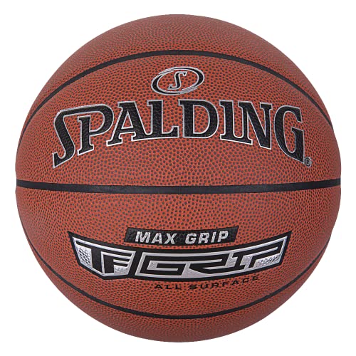 Spalding - Max Grip - Basketball - Größe 7 - Basketball - Zertifizierter Ball - Komposit-Basketball - Outdoor - Rutschfest - Hervorragender Grip - Offizielles Gewicht und Größe von Spalding