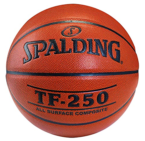 Spalding Basketball TF-250 Profi Basketball Spalding Basketball || Basketball mit Pumpe || Basketball Combo || Basketball Größe 6-7 Basketball für Männer volle Größe (6 ohne Pumpe) von Spalding