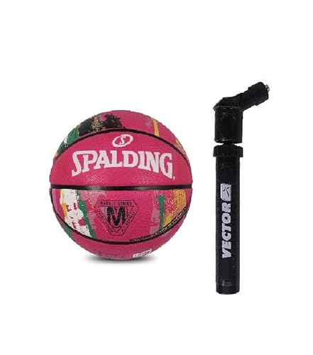 Spalding Basketballball für den Innen- und Außenbereich, Marmor, für Damen, 6, Pink von Spalding