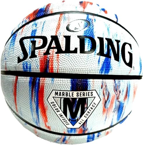 Spalding Marble Ball 84399Z, Unisex basketballs, White, 7 EU von Spalding