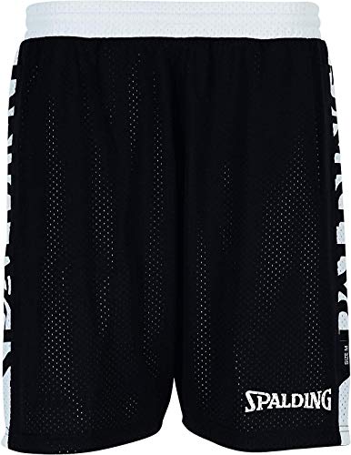 Spalding Damen Essential 4Her Reversible Shorts, schwarz/Weiß, XL von Spalding