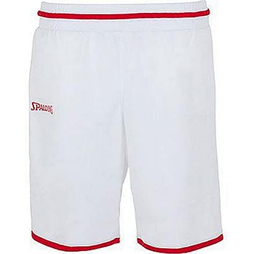 Spalding Damen Move Shorts, weiß/Rot, XL von Spalding