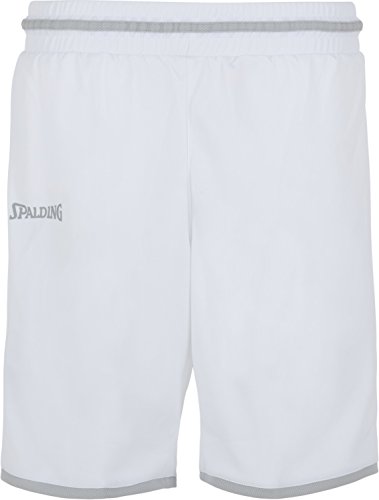 Spalding Damen Move Shorts, weiß/Silber grau, XL von Spalding