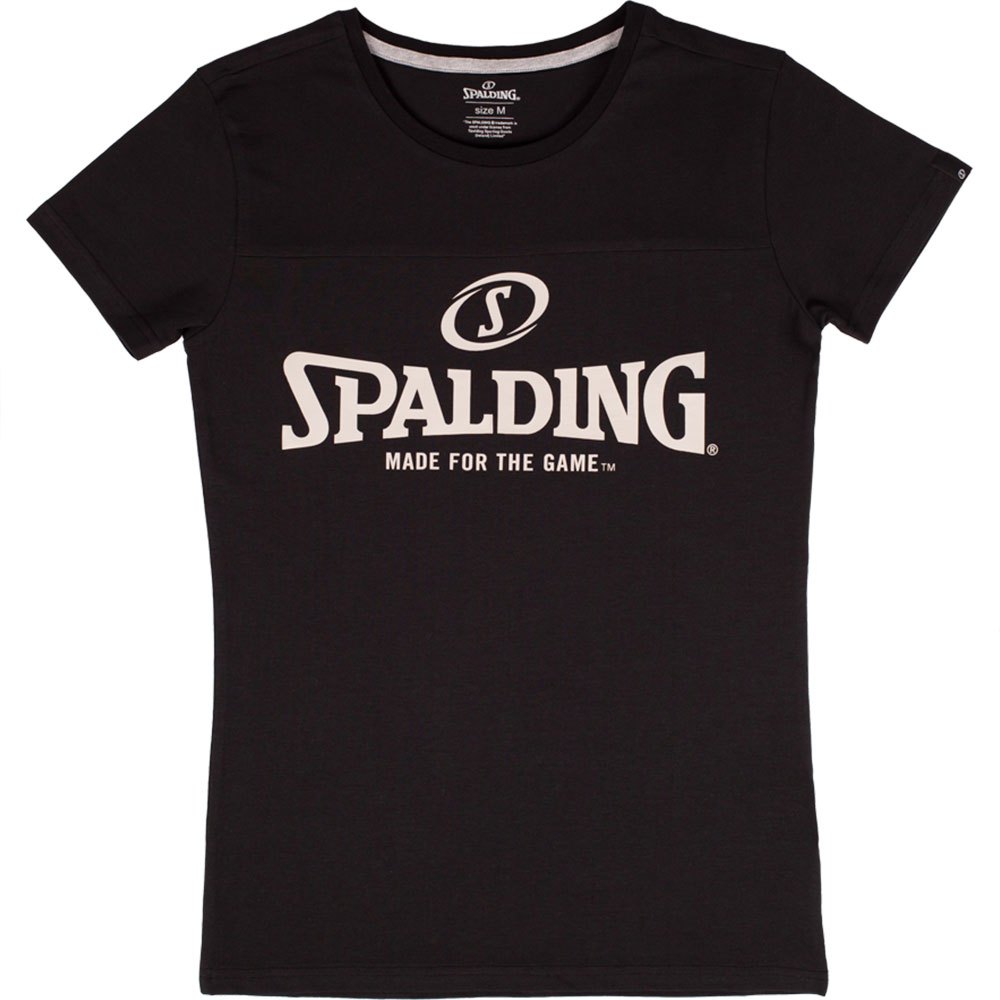 Spalding Essential Logo Short Sleeve T-shirt Schwarz L Frau von Spalding