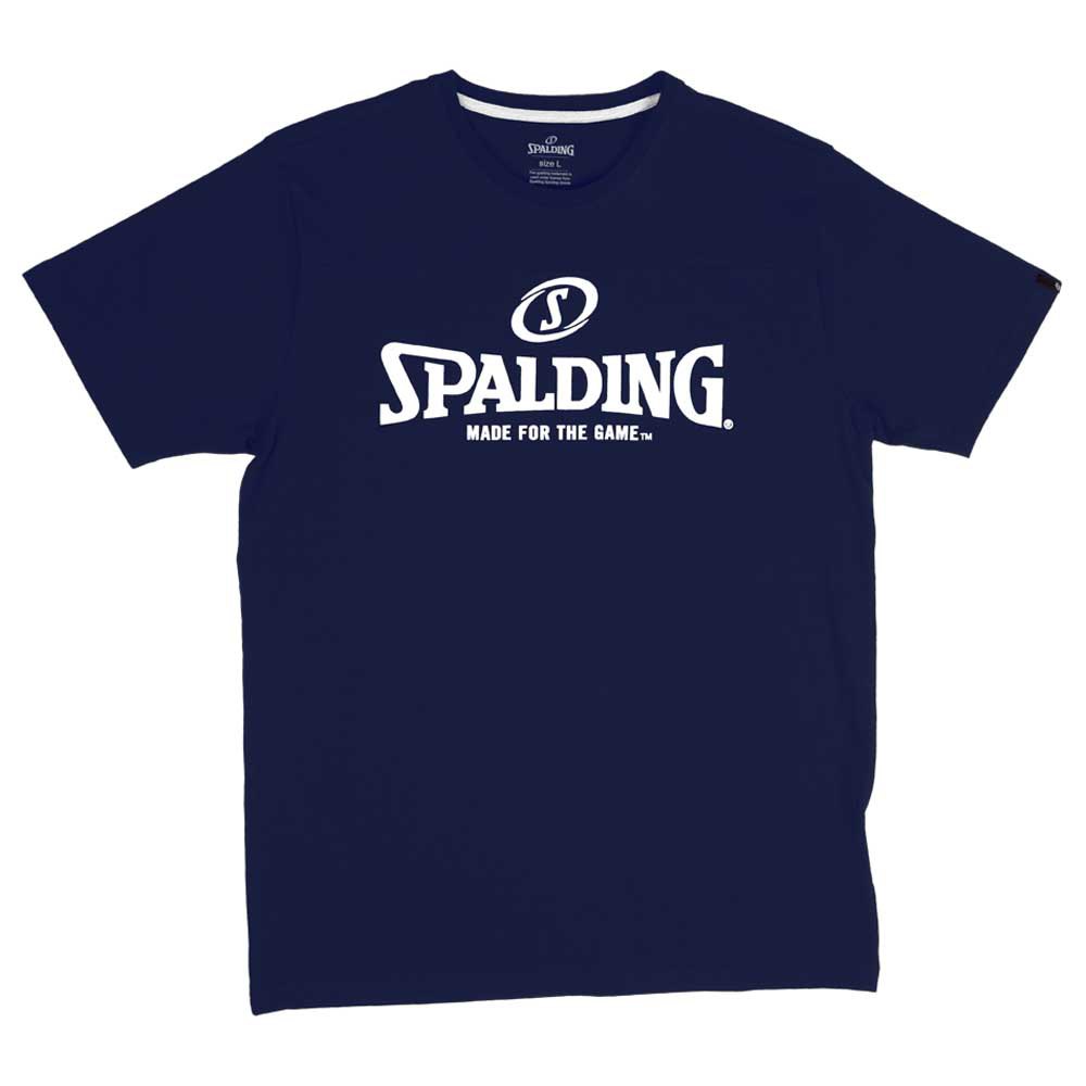 Spalding Essential Logo Short Sleeve T-shirt Blau M Mann von Spalding