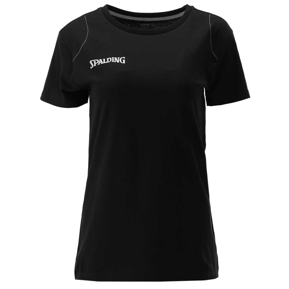 Spalding Essential Short Sleeve T-shirt Schwarz 3XL Frau von Spalding