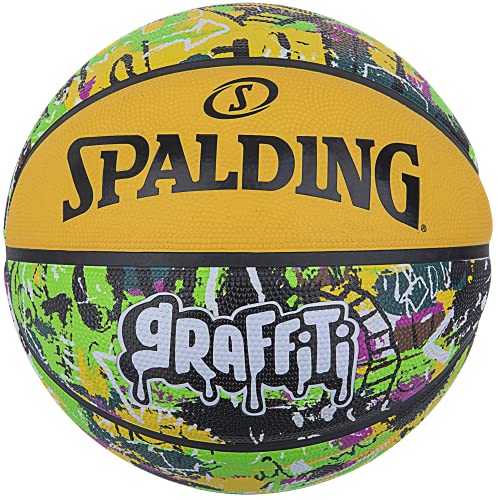 Spalding Graffiti Ball 84374Z, Unisex basketballs, Yellow, 7 EU von Spalding