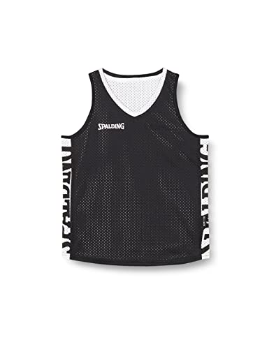 Spalding Herren Essential Reversible Shirt, schwarz/Weiß, 3XL von Spalding