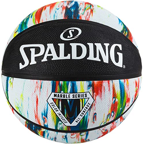 Spalding Marble Ball 84404Z, Unisex basketballs, White, 7 EU von Spalding