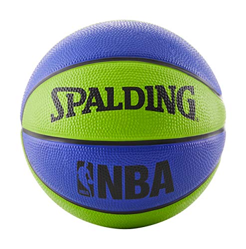Spalding NBA Mini Basketball aus Gummi, Größe 3, 56 cm, Blau/Grün von Spalding