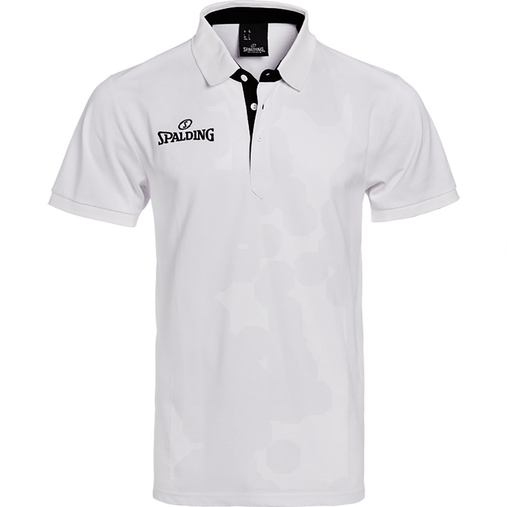 Spalding Prime Short Sleeve Polo Shirt Weiß S Mann von Spalding