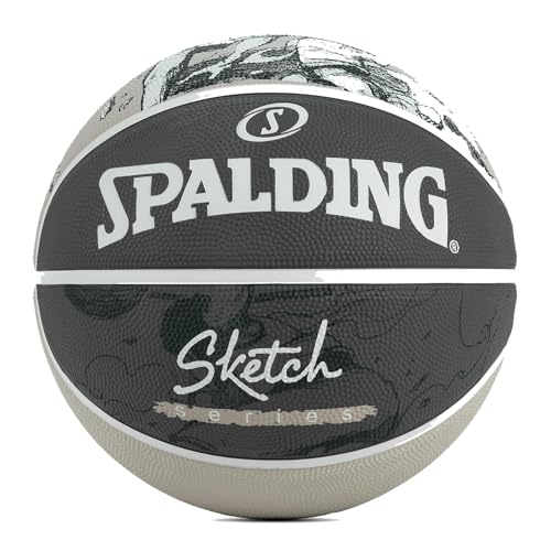 Spalding Sketch Jump Ball 84382Z, Unisex basketballs, Black, 7 EU von Spalding