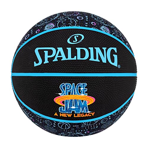 Spalding Space Jam Tune Squad Roster Ball 84582Z; Womens,Childrens,Mens basketballs; 84582Z_7; Black; EU; (7 UK) von Spalding