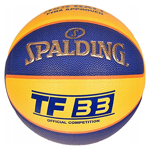 Spalding Basketball Ball Tf 33 In/Out Official Game Ball 76257Z_6 ; Blue,Yellow von Spalding