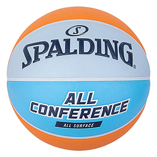 Spalding Unisex – Erwachsene All Conference Sz7 Ball, Orange/Blue, 7 von Spalding