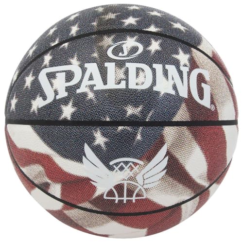 Spalding Unisex – Erwachsene Trend Stars & Stripes Sz5 Ball, 5 von Spalding