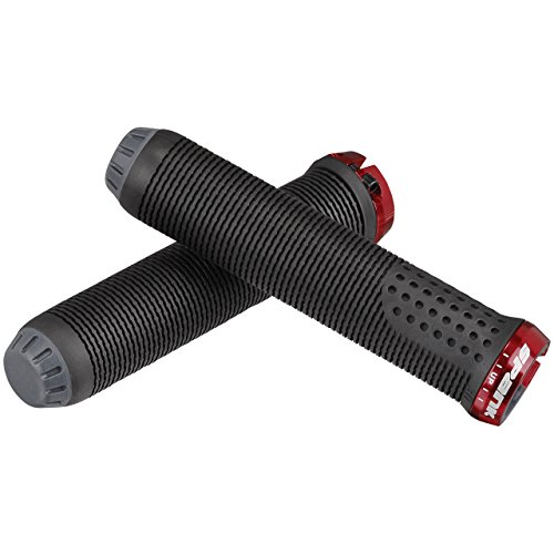 Spank Grips Spike 30 Griffe MTB Unisex Erwachsene, Black/red von Spank