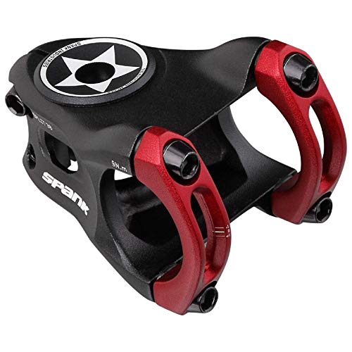 Spank Split Stem Vorbau Mountainbike/MTB Erwachsene, Unisex, Rot, 38 mm von Spank