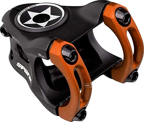 Spank Vorbau Split, 31,8 mm, 43 mm, Orange Fahrrad für Erwachsene, Unisex von Spank