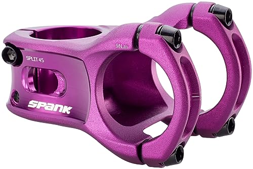Spank Vorbau Split 35, 35 mm, Purple Fahrrad, Erwachsene, Unisex von Spank