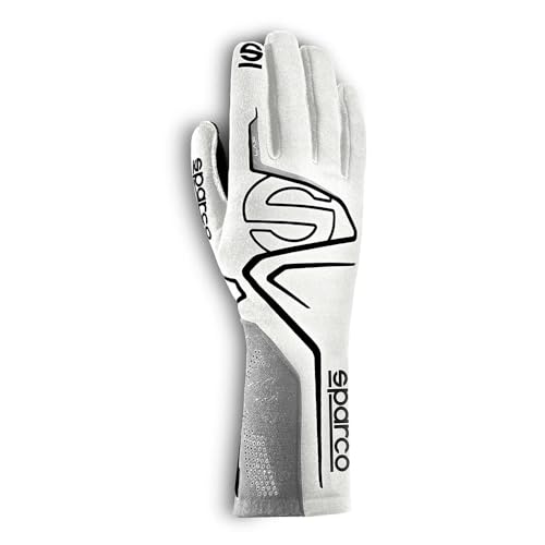 Sparco Lap FIA Handschuhe 8856-2018 GRÖSSE 09 Weiss/SCHWARZ von Sparco