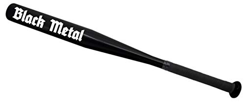 Baseballschläger Sportgerät Black Metal schwarz Aluminium 65 cm lang von Spaß Kostet