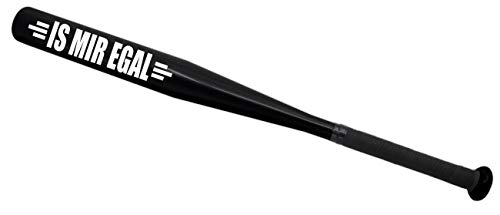 Baseballschläger Sportgerät is Mir EGAL Aluminium schwarz 65 cm lang von Spaß Kostet