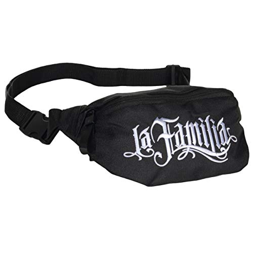 Bauchtasche Label La Familia FCK Big Package Waist hip Bag Gürteltasche bis 135 cm verstellbar von Spaß Kostet