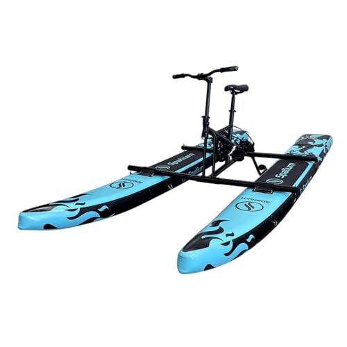Spatium Inflatable Water Bike Chessboard Pedal Boat Inflatable Fishing Boat Pedal Kayak Release Your Hand End Enjoy Fun Water and Fishing Inflatable Water Bicycle von Spatium