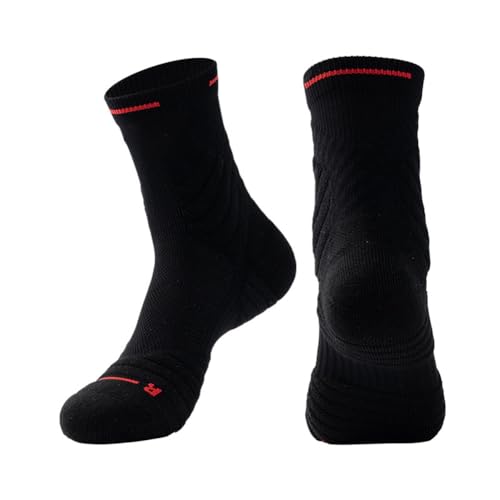 Spb 1 Paar rutschfeste Sportsocken für Männer und Frauen, Fußballsocken, rutschfeste Slipper-Socken, Trainingssocken für Fußball, Schwarz S von Spb
