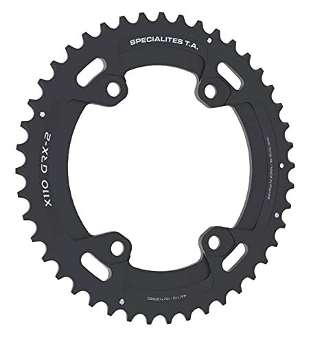 Plateau gravel double diam 110 exter 44dts noir x110 grx600/810 (comp.shim. 4 bran.) ta von Spécialités TA