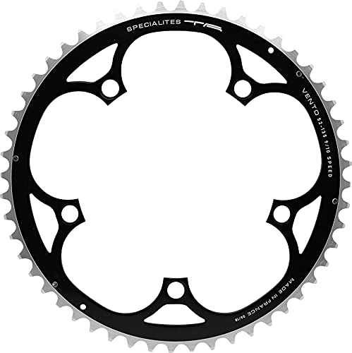 Spécialités TA Vento 135pcd Campagnolo 9/10 Gang Kettenblatt, Schwarz, 53T Outer von Spécialités TA