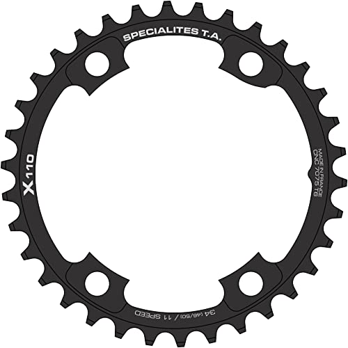 Spécialités TA X110 4 Arm 11-Gang-Kettenblatt, Schwarz, Inner 33t von Spécialités TA
