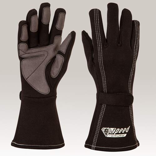 Speed Kartsport Handschuhe Auckland - Motorsport Handschuhe (schwarz, 11) von Speed