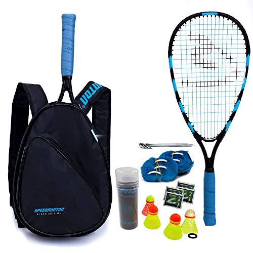Speedminton Jubiläumsset (S800) Limitiertes Speed Badminton/Crossminton Allround Set inkl. 4 Speeder®, Spielfeld, Tasche von Speedminton