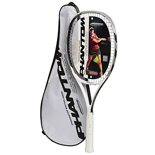 Speedminton® Racket Phantom, Weiß/Schwarz/Silber von Speedminton