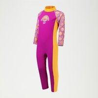 Bedruckter All-In-One-Sun Suit für Mädchen im Kleinkindalter Violett/Gelb von Speedo