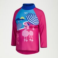 Digital-Langarm-Rash-Top für Mädchen Pink/Blau von Speedo
