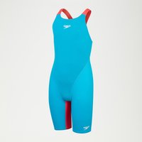 Fastskin Junior Endurance+ Kneeskin-Schwimmanzug mit offenem Rücken für Mädchen Blau/Rot von Speedo